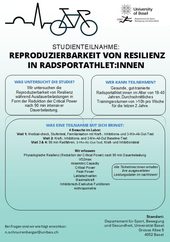DUREL - Reproduzierbarkeit von Resilienz in Radsportathlet:innen