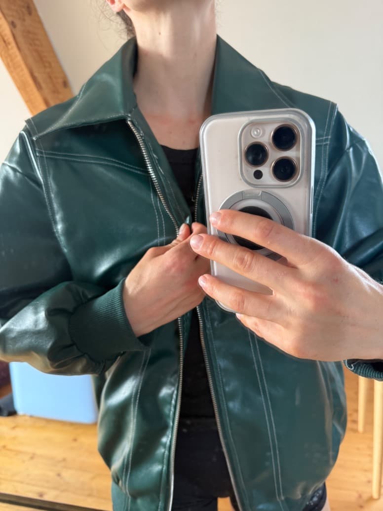 Jacke Lederoptik Neu (Nie getragen)